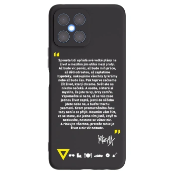 Picasee silikonový černý obal pro Honor X8 4G - Kazma - BUĎTE TROCHU YESMANI