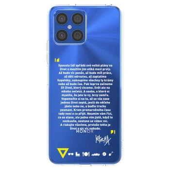 Picasee silikonový průhledný obal pro Honor X8 4G - Kazma - BUĎTE TROCHU YESMANI
