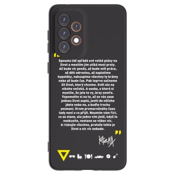 Picasee silikonový černý obal pro Samsung Galaxy A33 5G A336 - Kazma - BUĎTE TROCHU YESMANI