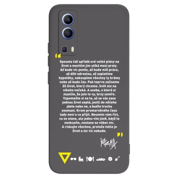 Picasee silikonový černý obal pro Vivo Y52 5G - Kazma - BUĎTE TROCHU YESMANI
