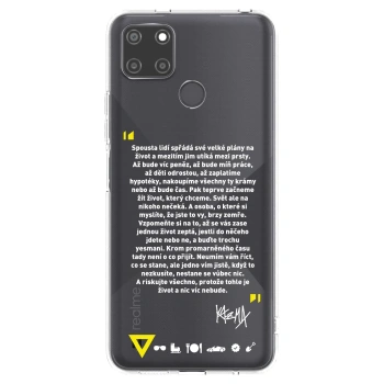 Picasee silikonový průhledný obal pro Realme C21Y - Kazma - BUĎTE TROCHU YESMANI