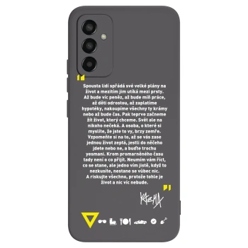 Picasee silikonový černý obal pro Samsung Galaxy M13 M135F - Kazma - BUĎTE TROCHU YESMANI
