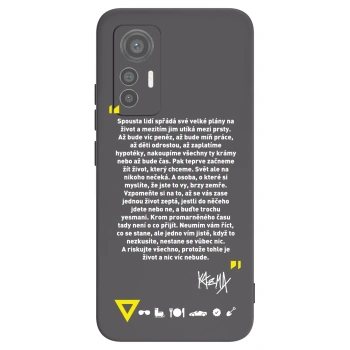 Picasee silikonový černý obal pro Xiaomi 12 Lite - Kazma - BUĎTE TROCHU YESMANI