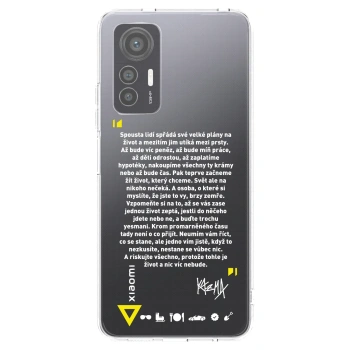 Picasee silikonový průhledný obal pro Xiaomi 12 Lite - Kazma - BUĎTE TROCHU YESMANI