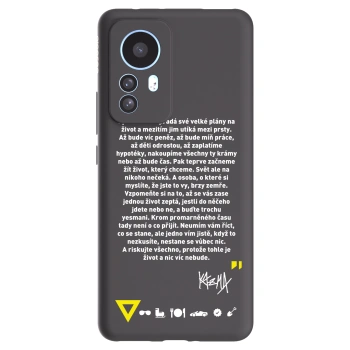 Picasee silikonový černý obal pro Xiaomi 12T - Kazma - BUĎTE TROCHU YESMANI