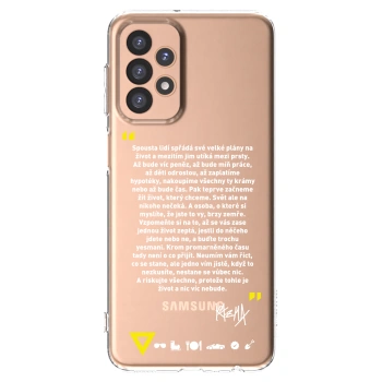 Picasee silikonový průhledný obal pro Samsung Galaxy A23 A236B 5G - Kazma - BUĎTE TROCHU YESMANI