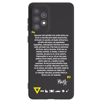 Picasee silikonový černý obal pro Samsung Galaxy A73 5G - Kazma - BUĎTE TROCHU YESMANI