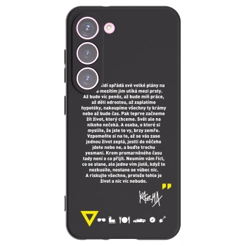 Picasee silikonový černý obal pro Samsung Galaxy S23 5G - Kazma - BUĎTE TROCHU YESMANI