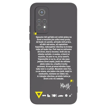 Picasee silikonový černý obal pro Xiaomi Redmi Note 11S 5G - Kazma - BUĎTE TROCHU YESMANI