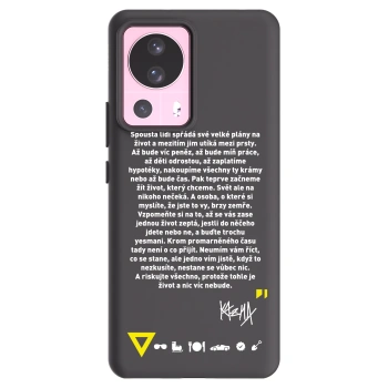 Picasee silikonový černý obal pro Xiaomi 13 Lite - Kazma - BUĎTE TROCHU YESMANI