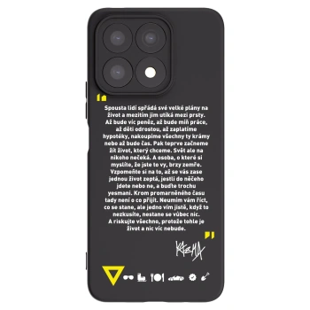 Picasee silikonový černý obal pro Honor X8a - Kazma - BUĎTE TROCHU YESMANI