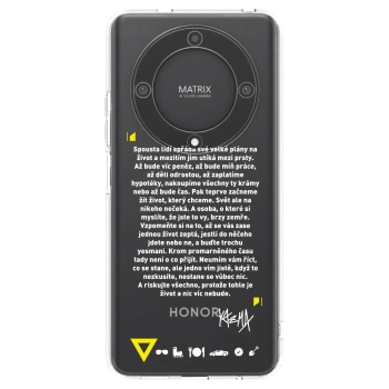 Picasee silikonový průhledný obal pro Honor Magic5 Lite 5G - Kazma - BUĎTE TROCHU YESMANI