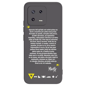 Picasee silikonový černý obal pro Xiaomi 13 Pro - Kazma - BUĎTE TROCHU YESMANI