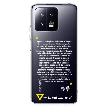 Picasee silikonový průhledný obal pro Xiaomi 13 Pro - Kazma - BUĎTE TROCHU YESMANI