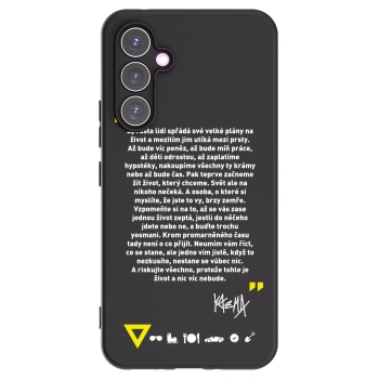 Picasee silikonový černý obal pro Samsung Galaxy A54 5G A546B - Kazma - BUĎTE TROCHU YESMANI