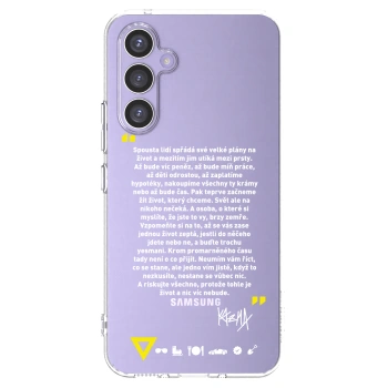 Picasee silikonový průhledný obal pro Samsung Galaxy A54 5G A546B - Kazma - BUĎTE TROCHU YESMANI