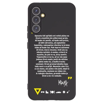Picasee silikonový černý obal pro Samsung Galaxy A34 5G A346B - Kazma - BUĎTE TROCHU YESMANI