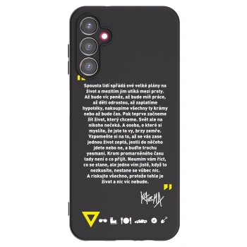 Picasee silikonový černý obal pro Samsung Galaxy A14 5G A146P - Kazma - BUĎTE TROCHU YESMANI