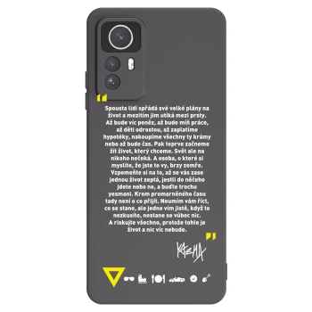Picasee silikonový černý obal pro Xiaomi Redmi Note 12S - Kazma - BUĎTE TROCHU YESMANI