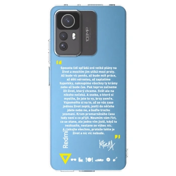 Picasee silikonový průhledný obal pro Xiaomi Redmi Note 12S - Kazma - BUĎTE TROCHU YESMANI