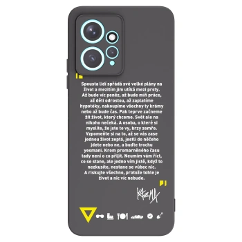 Picasee silikonový černý obal pro Xiaomi Redmi Note 12 4G - Kazma - BUĎTE TROCHU YESMANI