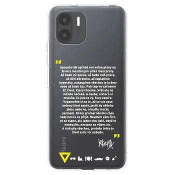 Picasee silikonový průhledný obal pro Xiaomi Redmi A2 - Kazma - BUĎTE TROCHU YESMANI