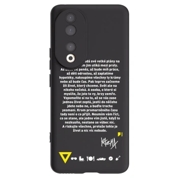 Picasee silikonový černý obal pro Honor 90 5G - Kazma - BUĎTE TROCHU YESMANI