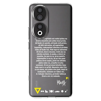 Picasee silikonový průhledný obal pro Honor 90 5G - Kazma - BUĎTE TROCHU YESMANI
