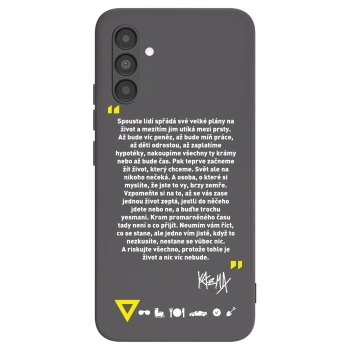 Picasee silikonový černý obal pro Samsung Galaxy A04s A047F - Kazma - BUĎTE TROCHU YESMANI
