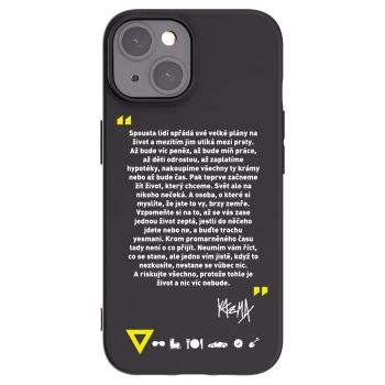 Picasee silikonový černý obal pro Apple iPhone 15 - Kazma - BUĎTE TROCHU YESMANI