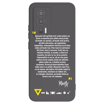 Picasee silikonový černý obal pro Xiaomi Poco F5 Pro 5G - Kazma - BUĎTE TROCHU YESMANI
