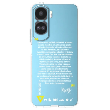 Picasee silikonový průhledný obal pro Honor 90 Lite 5G - Kazma - BUĎTE TROCHU YESMANI