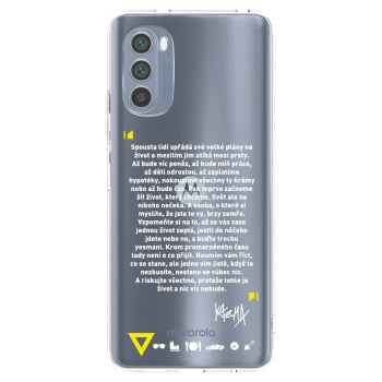 Picasee silikonový průhledný obal pro Motorola Moto G62 - Kazma - BUĎTE TROCHU YESMANI