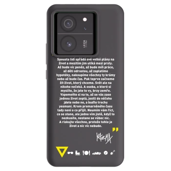 Picasee silikonový černý obal pro Xiaomi 13T - Kazma - BUĎTE TROCHU YESMANI