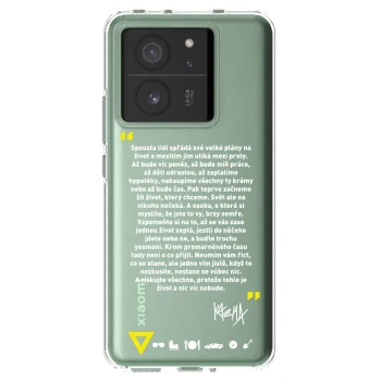 Picasee silikonový průhledný obal pro Xiaomi 13T - Kazma - BUĎTE TROCHU YESMANI