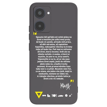 Picasee silikonový černý obal pro Realme 10 4G - Kazma - BUĎTE TROCHU YESMANI