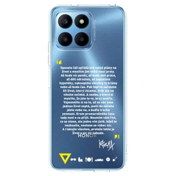 Picasee silikonový průhledný obal pro Honor 70 Lite - Kazma - BUĎTE TROCHU YESMANI
