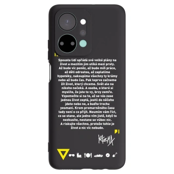 Picasee silikonový černý obal pro Honor X7a - Kazma - BUĎTE TROCHU YESMANI