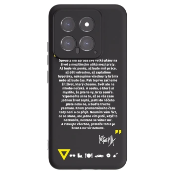 Picasee silikonový černý obal pro Xiaomi 14 - Kazma - BUĎTE TROCHU YESMANI
