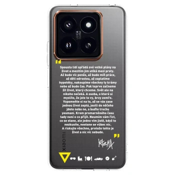 Picasee silikonový průhledný obal pro Xiaomi 14 Pro - Kazma - BUĎTE TROCHU YESMANI
