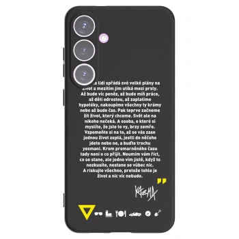 Picasee silikonový černý obal pro Samsung Galaxy S24+ S926B 5G - Kazma - BUĎTE TROCHU YESMANI