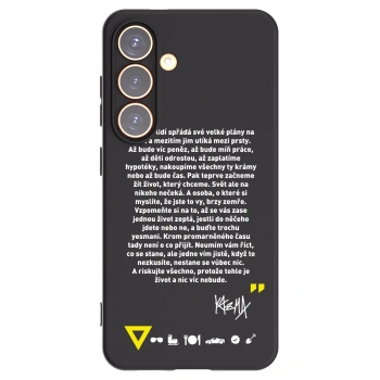 Picasee silikonový černý obal pro Samsung Galaxy S24 S921B 5G - Kazma - BUĎTE TROCHU YESMANI