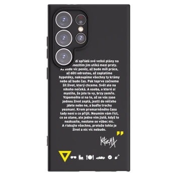 Picasee silikonový černý obal pro Samsung Galaxy S24 Ultra S928B 5G - Kazma - BUĎTE TROCHU YESMANI