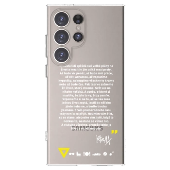 Picasee silikonový průhledný obal pro Samsung Galaxy S24 Ultra S928B 5G - Kazma - BUĎTE TROCHU YESMANI