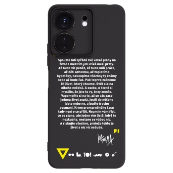 Picasee silikonový černý obal pro Xiaomi Redmi 13C 4G - Kazma - BUĎTE TROCHU YESMANI