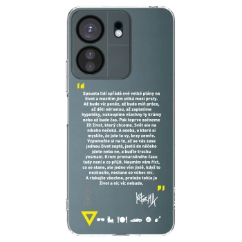 Picasee silikonový průhledný obal pro Xiaomi Redmi 13C 4G - Kazma - BUĎTE TROCHU YESMANI