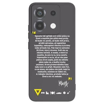Picasee silikonový černý obal pro Xiaomi Poco X6 - Kazma - BUĎTE TROCHU YESMANI
