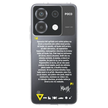 Picasee silikonový průhledný obal pro Xiaomi Poco X6 - Kazma - BUĎTE TROCHU YESMANI