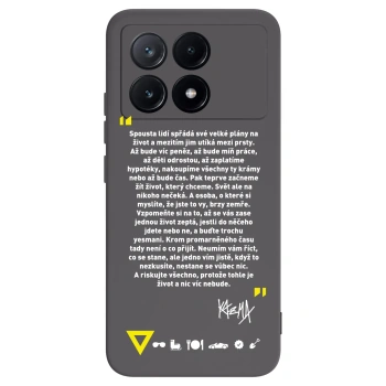 Picasee silikonový černý obal pro Xiaomi Poco X6 Pro - Kazma - BUĎTE TROCHU YESMANI