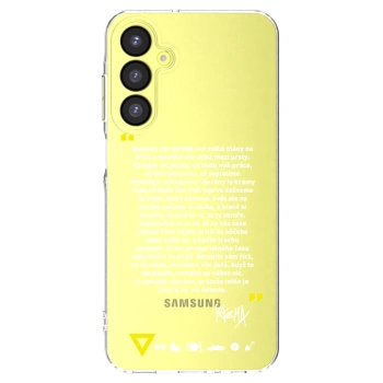 Picasee silikonový průhledný obal pro Samsung Galaxy A25 A256B 5G - Kazma - BUĎTE TROCHU YESMANI